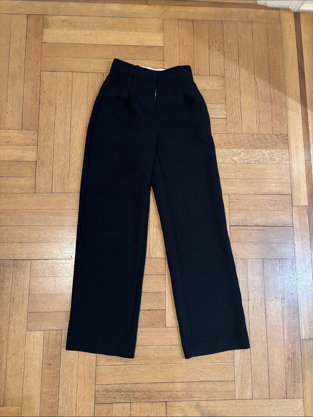 Wilfred Perfect Pant Black High-Waist Wide-Leg Trousers